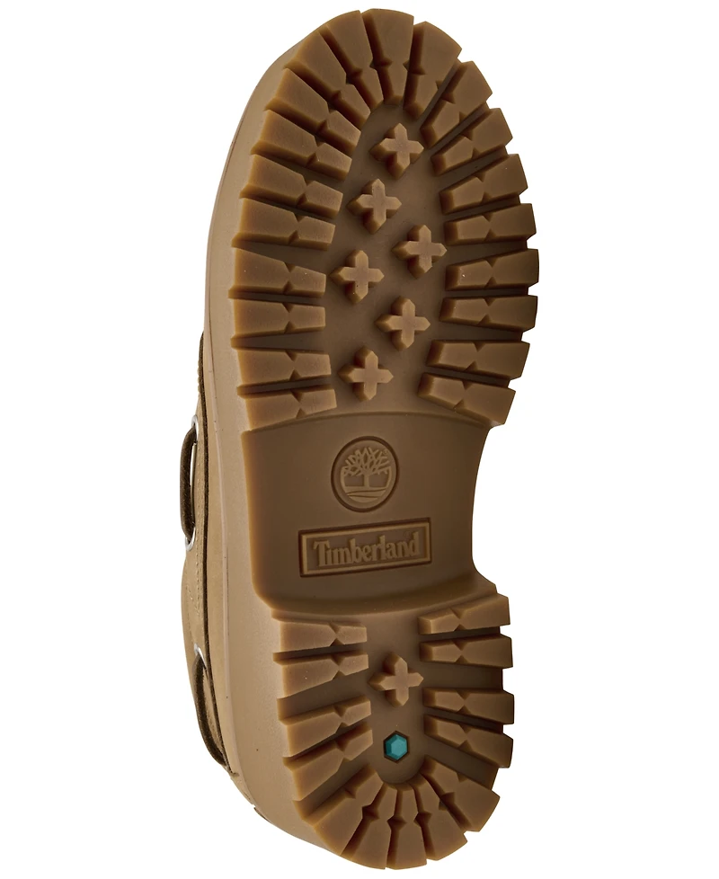 Timberland Women's Stone Street 3-Eye Leopard Print Platform Boat Shoes from Finish Line