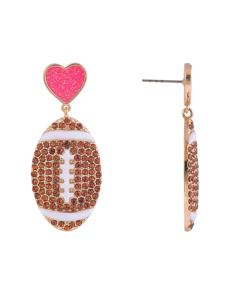 Hallmark Stone FootBall Earrings