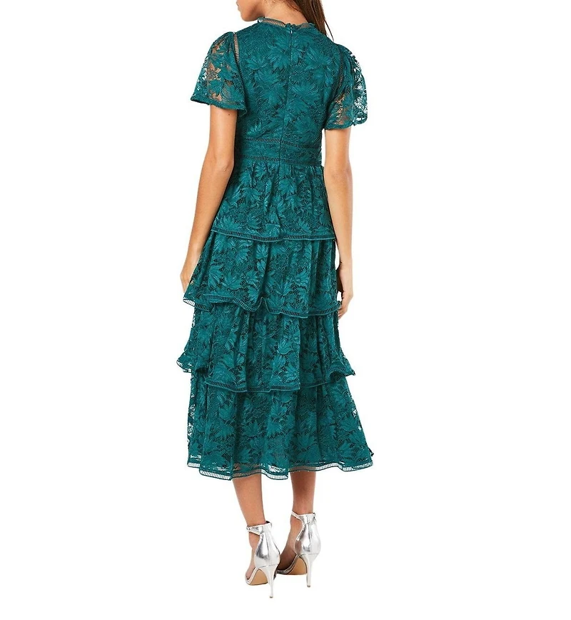 Coast Women's Tiered Lace Dress