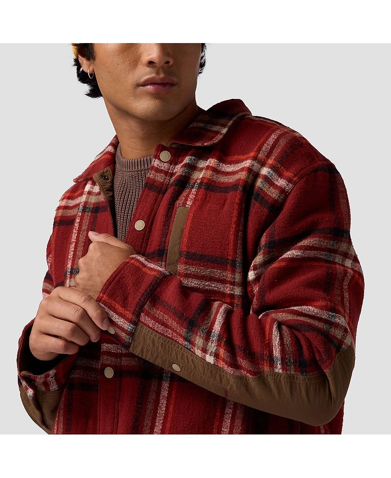 Backcountry Men's Venture Stretch Flannel Shacket Shirt Jackets