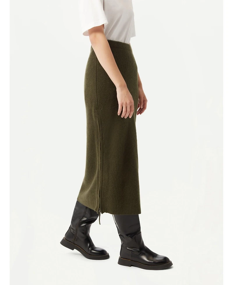 Gobi Cashmere Women's Cashmere Skirt with Zip