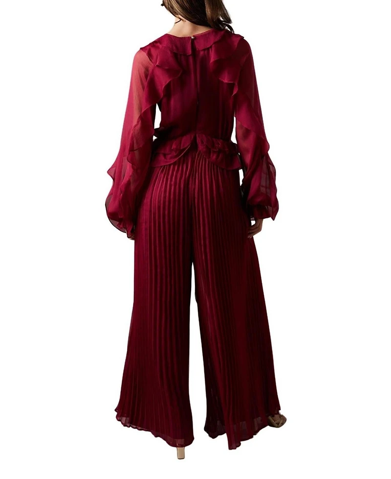 Coast Women's Soft Chiffon Frill Jumpsuit