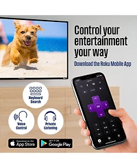 Westinghouse 40" Roku Smart Tv – 1080p Full Hd Led with Wi-Fi, Flat Screen Compatible with Apple HomeKit, Alexa, Google Assistant