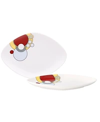 Noritake Frank Lloyd Wright Imperial Cabaret Set of 2 Diamond Shaped Plates, 7.75"