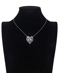 Disney Nightmare Before Christmas Sally and Jack Crystal Pendant Necklace