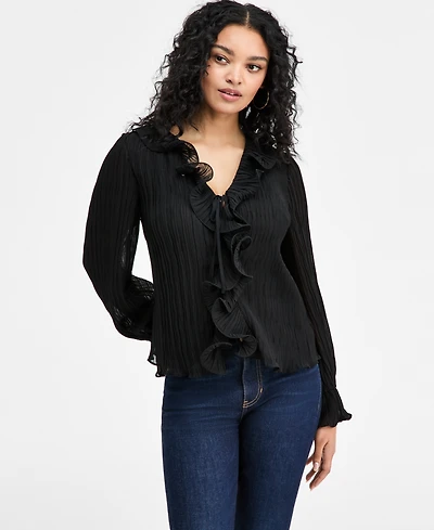 Guess Women's Long-Sleeve Faye Top