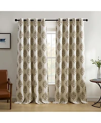 Elrene Home Fashions Navara Medallion Room Darkening Window Curtain