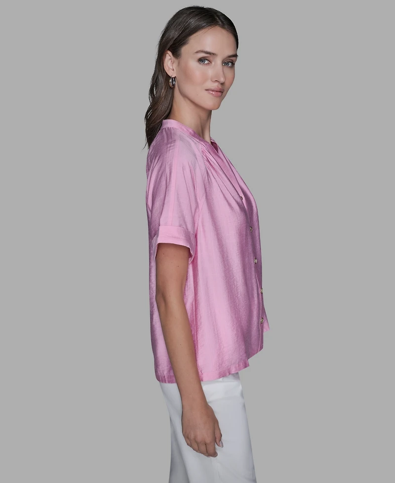 Karl Lagerfeld Paris Women's Drop Shoulder Top