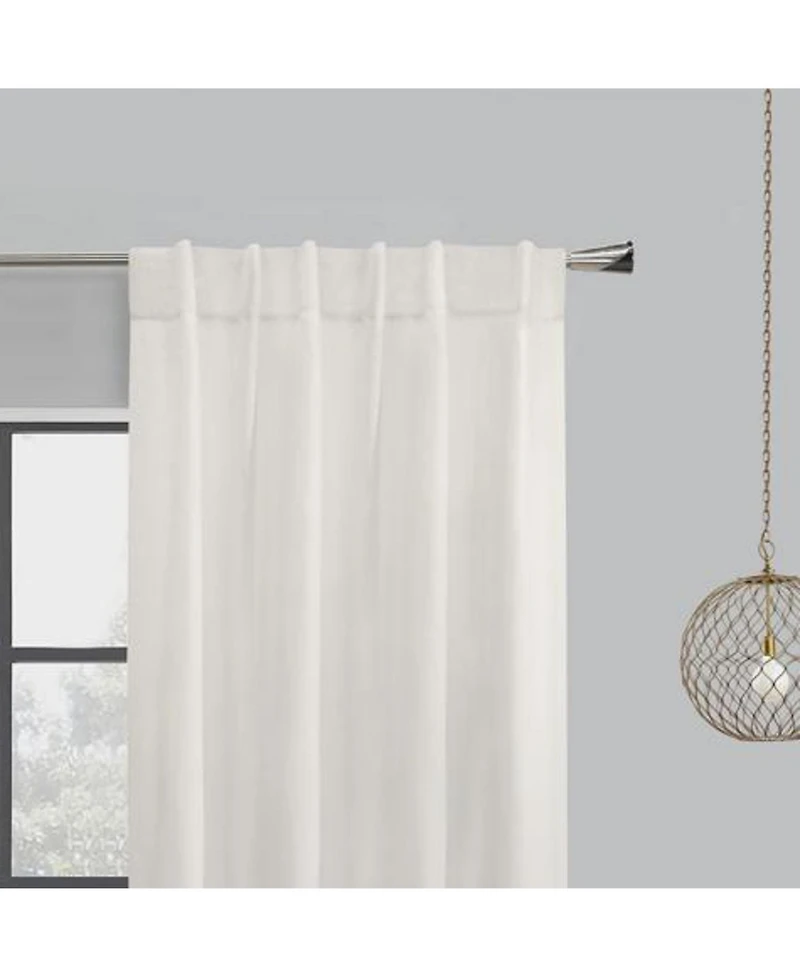 Habitat Mulberry Light Filtering Back Tab Curtain - 54x95", White