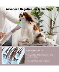 Gymax Dog Dryer Pet Hair Blower w/Negative Ion Function Led Screen Temperature Control