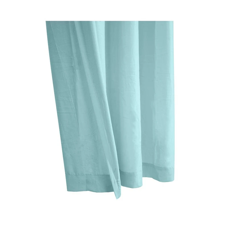Habitat Harmony Light Filtering Providing Privacy Soft and Relaxed Feel in Room Grommet Curtain Panel 52" x 84" Sky Blue