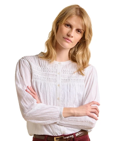 Brakeburn Women's Angelica Long Sleeve Round Neck Shirt
