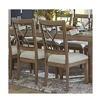Parker House Furniture Sundance Dining - Sandstone Grid Dining Chair Two Pack