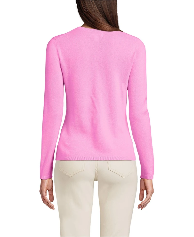 Lands' End Women's Cashmere Cardigan Sweater