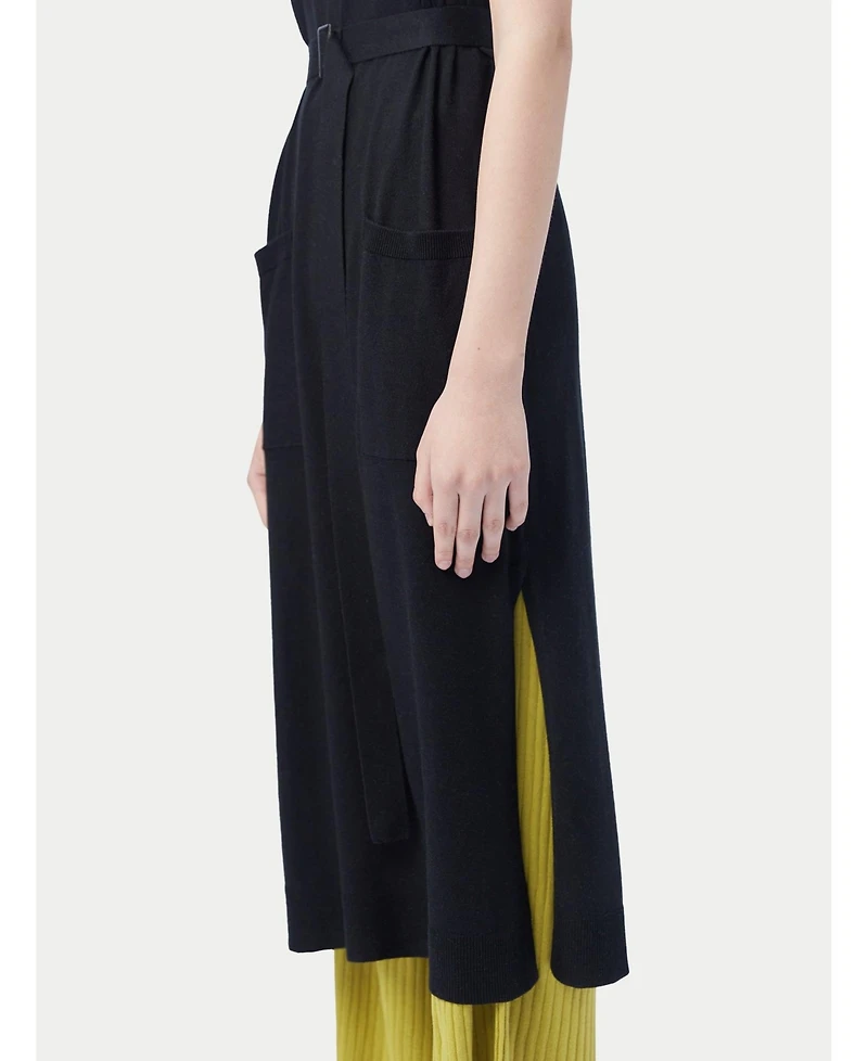 Gobi Cashmere Women's Sleeveless Silk Cashmere Polo Dress