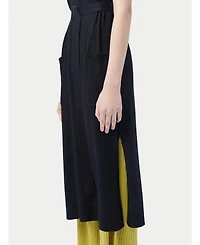 Gobi Cashmere Women's Sleeveless Silk Cashmere Polo Dress