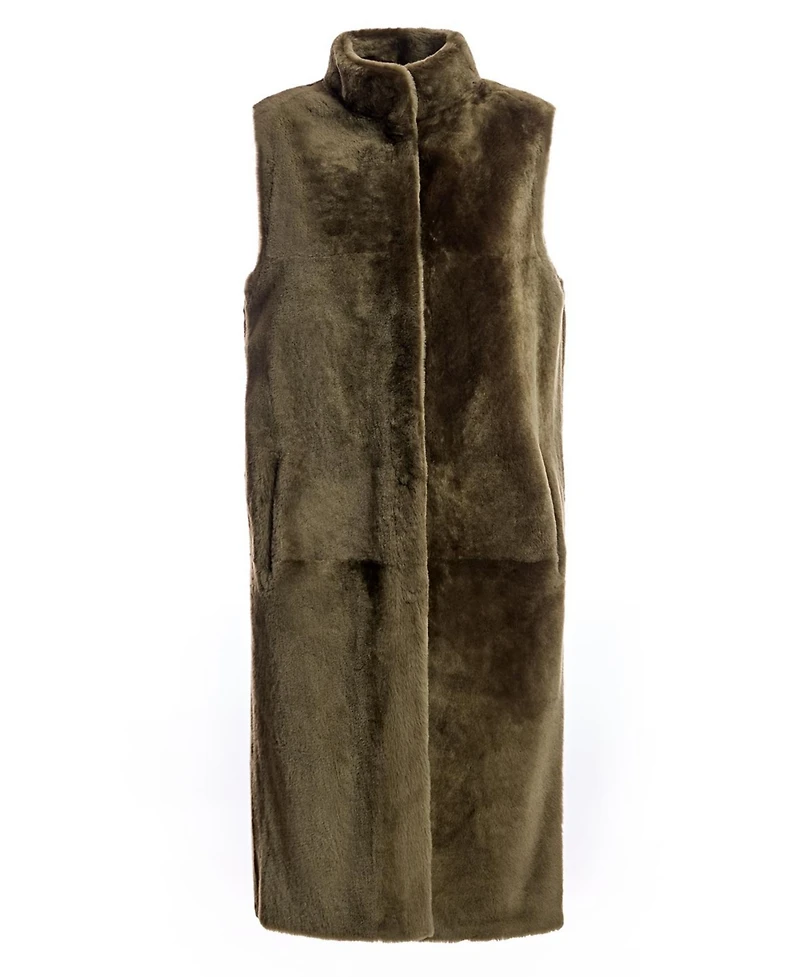 Julia & Stella by Maximilian Women's Shearling Lamb Vest