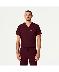 Jaanuu Holmes Men's 1-Pocket Classic V-Neck Scrub Top