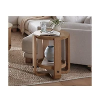 Parker House Furniture Parker House Escape Round End Table with Shelf