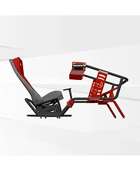 Gtr Simulator Gta Apex Racing Cockpit – Dual Gt/F1 Seating | Heavy-Duty Steel Frame | Adjustable Wheel & Pedal Mounts | Black Frame / Black-Red