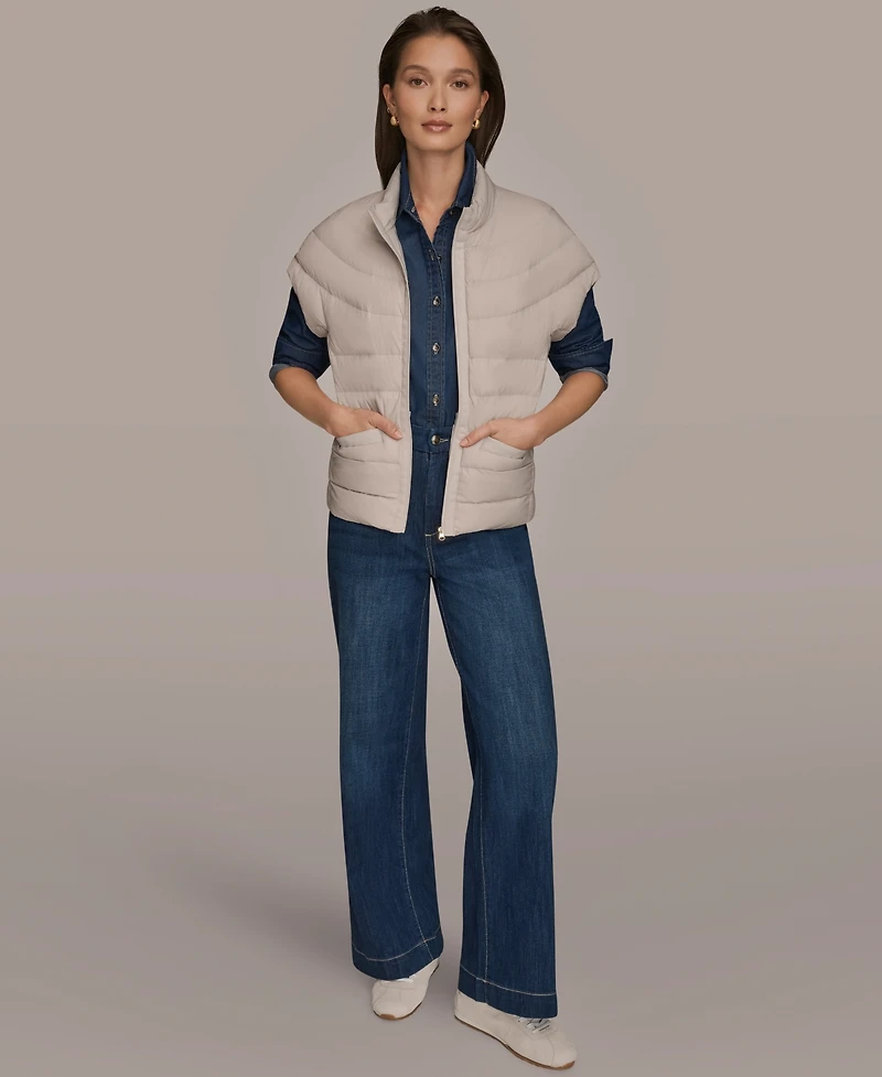 Donna Karan Weekend Women's Cap-Sleeve Puffer Jacket