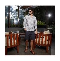 Campus Sutra Men's Coin Grey Gloomy Daisy Shirt