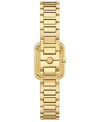 Tory Burch Women's The Kira Square Small Gift Set Quartz Three-Hand Gold Stainless Steel, 19mm
