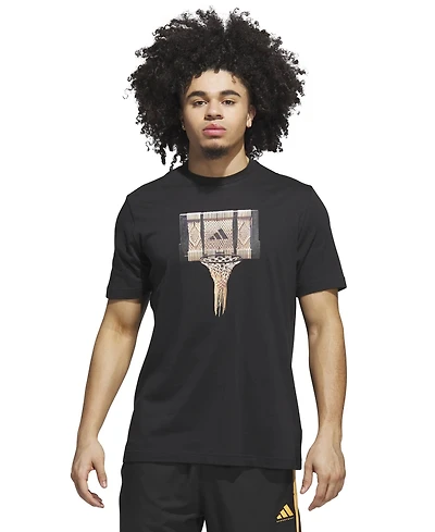 adidas Men's Basketball Gallery Graphic Pull-On T-Shirt