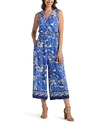 Bcx Juniors' Resort Print V-Neck Jumpsuit