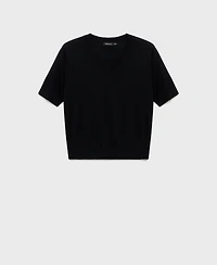Mango Women's Wool V-Neck Sweater