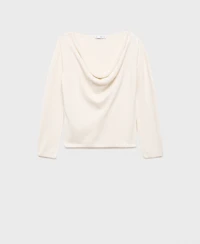 Mango Women's Cowl Neck Sweater