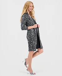 Connected Women's Layered-Look Jacket Dress