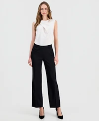 Anne Klein Women's High-Rise Wide-Leg Pants