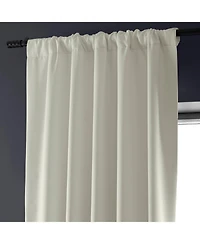 Half Price Drapes Off White Faux Linen Hotel Blackout Curtain