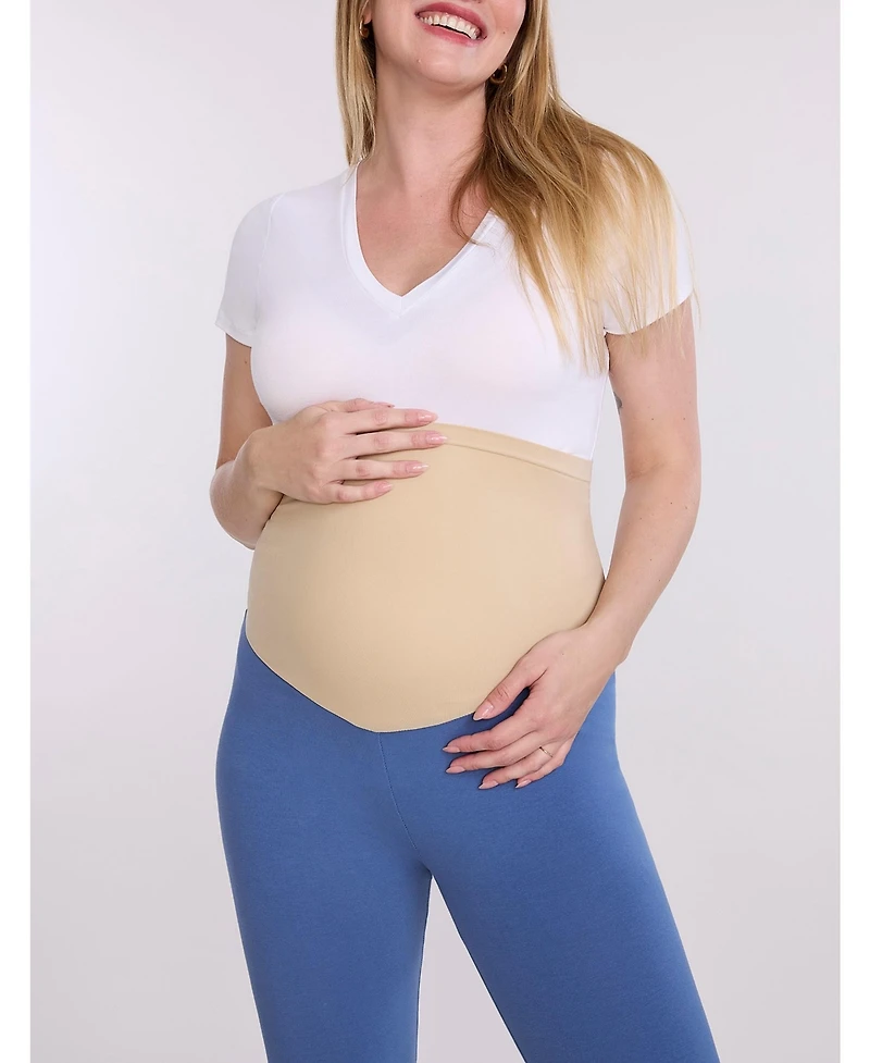 Motherhood Maternity Women's Essential Stretch Secret Fit Over the Belly Leggings