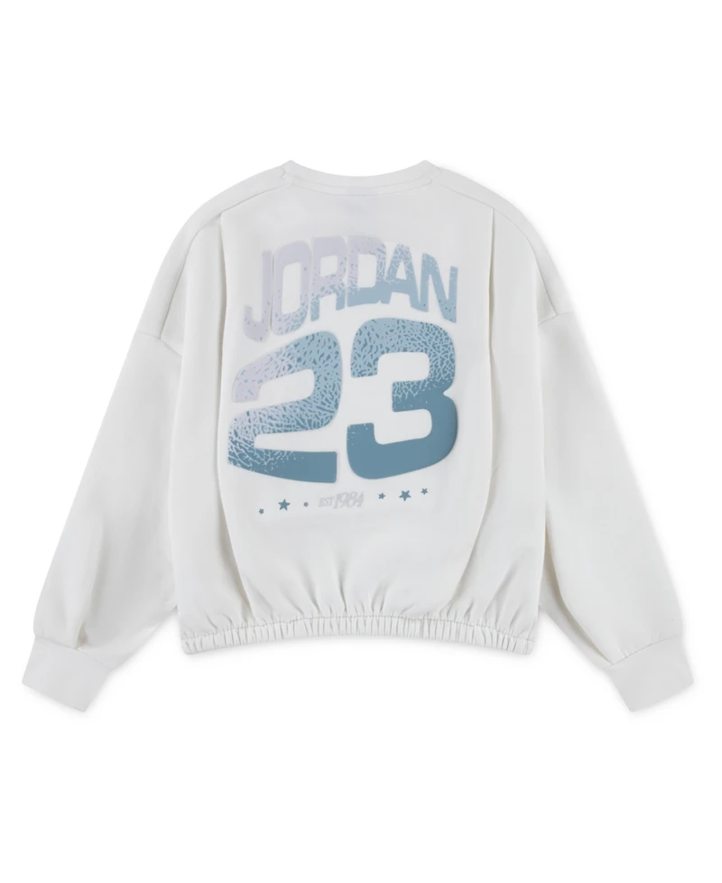 Jordan Girls 7-16 Jumpman Club Crewneck Pleated Top