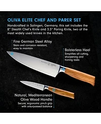 Messermeister Oliva Elite Chef & Parer Set / 2 Pc.