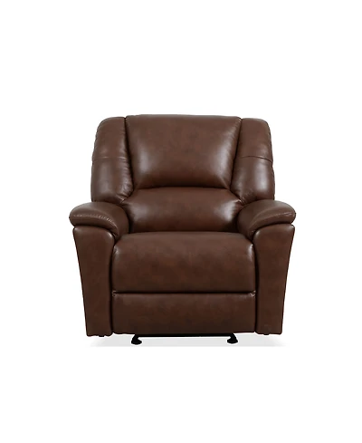 Flexsteel 44" Leather Preston Gliding Recliner