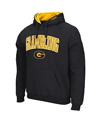 Colosseum Men's Black Grambling Tigers Arch Logo 3.0 Pullover Hoodie