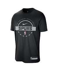 Nike Men's Black San Antonio Spurs 2025/26 On-Court Flare Performance Practice T-Shirt