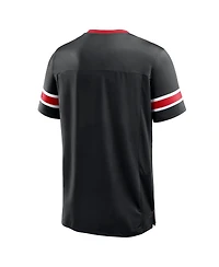 Fanatics Men's Black Atlanta Falcons Hometown Premium Hashmark V-Neck T-Shirt