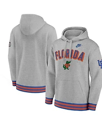Nike Men's Heather Gray Florida Gators Legacy Retro Pullover Hoodie