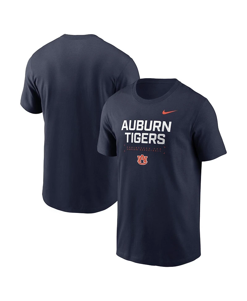 Nike Men's Navy Auburn Tigers 2025 Courtside Basketball Performance T-Shirt