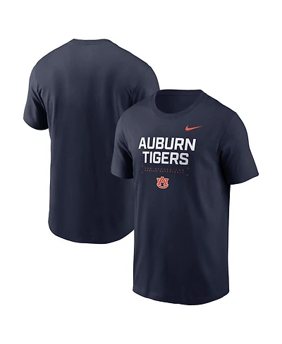 Nike Men's Navy Auburn Tigers 2025 Courtside Basketball Performance T-Shirt