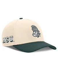 Nike Men's Natural/Green Michigan State Spartans Academic Rise Dri-fit Adjustable Hat