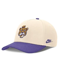 Nike Men's Natural/Purple Lsu Tigers Academic Rise Dri-fit Adjustable Hat