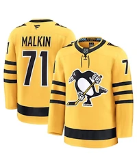 Fanatics Men's Evgeni Malkin Gold Pittsburgh Penguins Alternate Premium Player Jersey