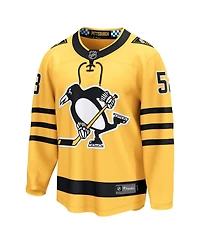 Fanatics Men's Kris Letang Gold Pittsburgh Penguins Alternate Breakaway Player Jersey