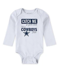 Wear by Erin Andrews Baby Boys and Girls Newborn 3-Piece Dallas Cowboys Turn Me Around Bodysuits Pant Set