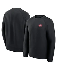 Nike Men's Black San Francisco 49ers Tech Fleece Raglan Sweatshirt